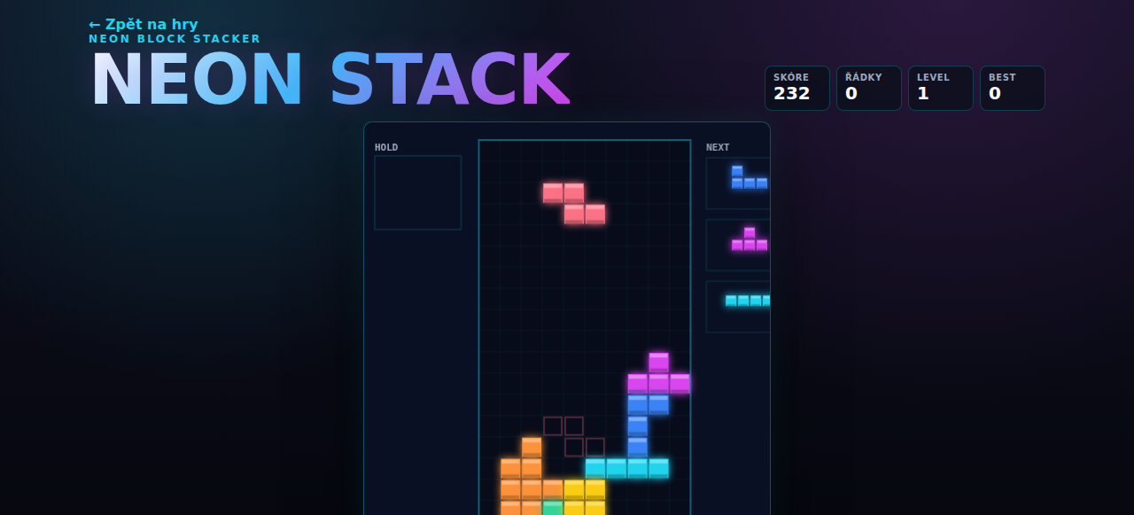Náhled hry Neon Stack