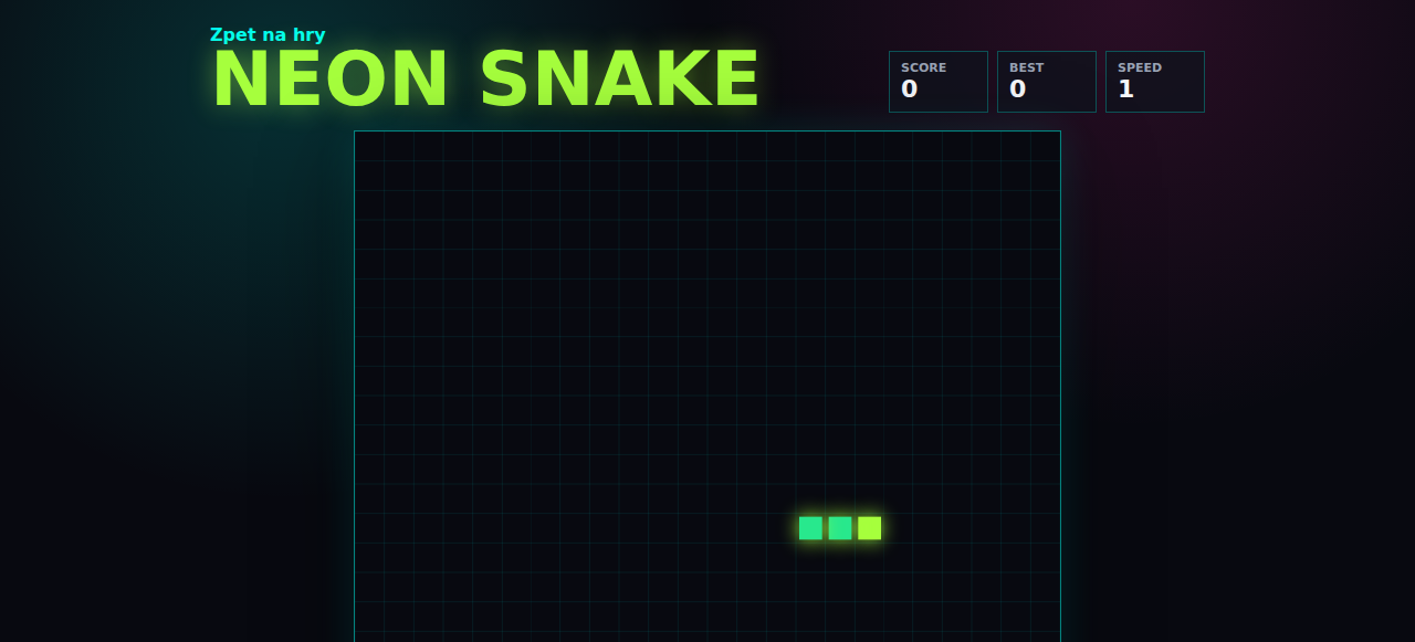 Náhled hry Neon Snake